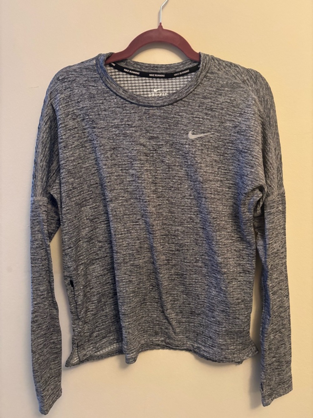 Nike Dri-FIT Running Top - Heather Gray